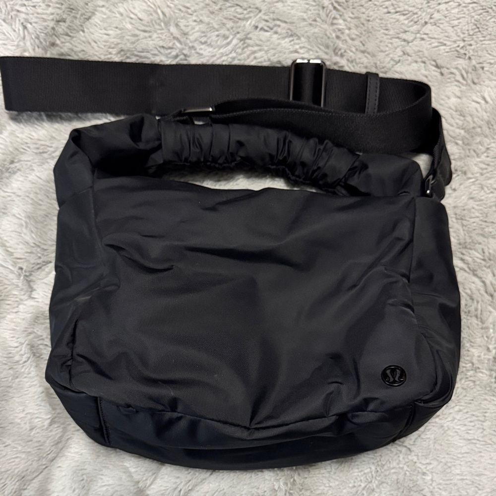 Lululemon Gathered Handle Black Crossbody Shoulder Bag